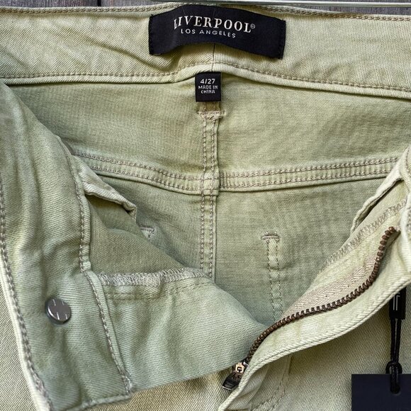 NWT Liverpool Green High Rise Skinny Stretch Ankle Jeans Womens 4/27 Stitch Fix - Picture 4 of 16